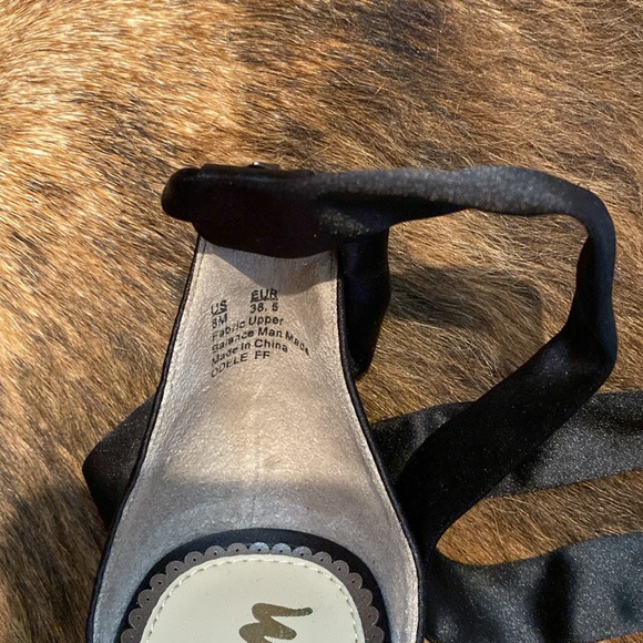 Sam Edelman Odele Satin Block Heel Sandal Sz 8 - Picture 5 of 8